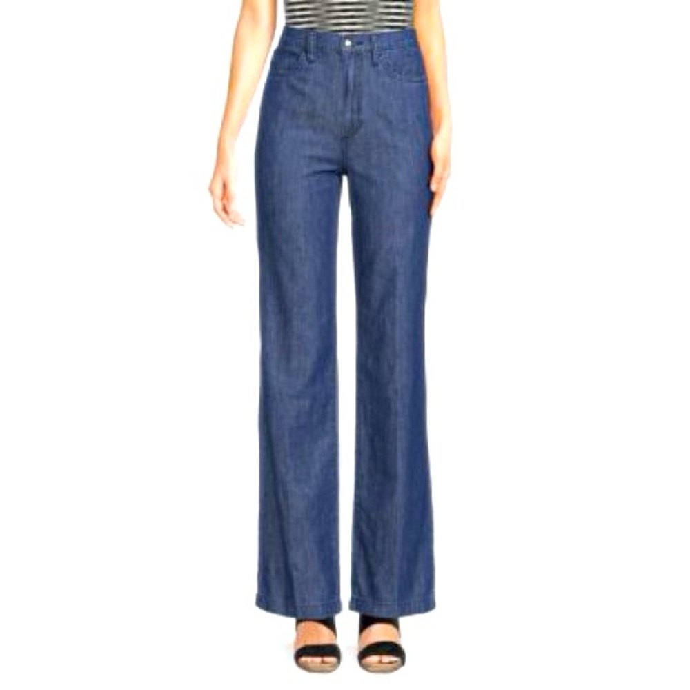 Joes Chambray Wide Leg Jeans